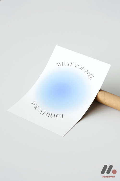 What You Feel You Attract, Çerçevesiz Yüksek Kalite Duvar Afişi - Kişiye Özel Hediye