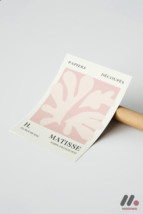 Matisse Papiers Decoupes, Çerçevesiz Yüksek Kalite Duvar Afişi - Sanatsever Hediyesi