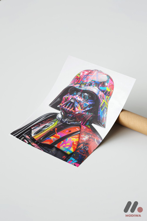 Pop Art Zırhlı Karakter, Çerçevesiz Yüksek Kalite Duvar Afişi - Modern Ev Dekorasyonu