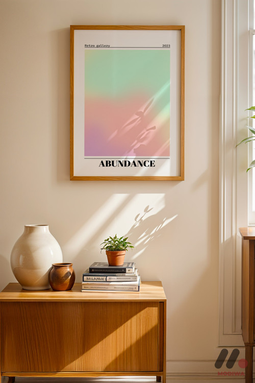 Abundance Aura Posteri, Ahşap Çerçeveli Duvar Tablosu - Kişiye Özel Hediye