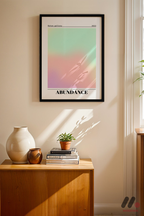 Abundance Aura Posteri, Siyah Çerçeveli Duvar Tablosu - Kişiye Özel Hediye