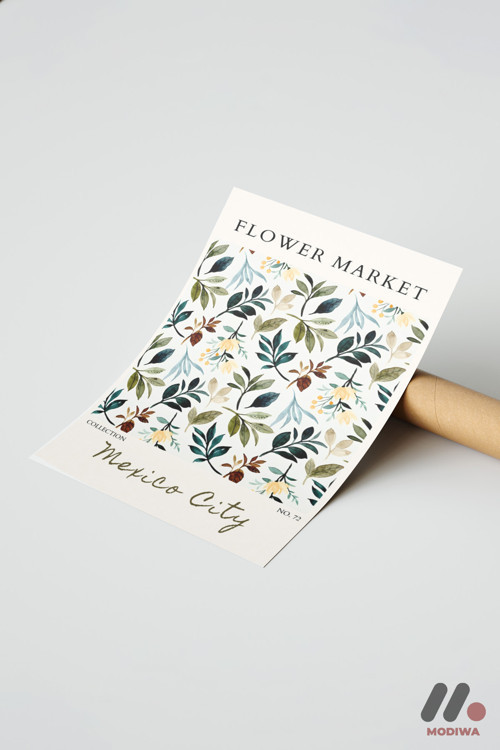 Flower Market Mexico City, Çerçevesiz Yüksek Kalite Duvar Afişi - Ev Dekorasyonu