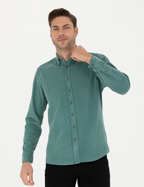 Mint Regular Fit Uzun Kollu Gömlek 50274112-VR152