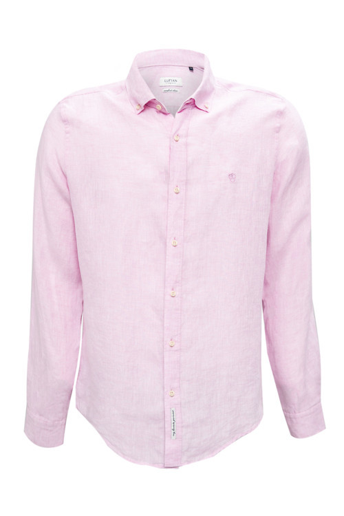 Feıra Erkek Spor Gömlek Comfort Slim Fit Pembe