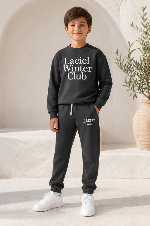 Unisex Çocuk Baskılı Eşofman Takımı