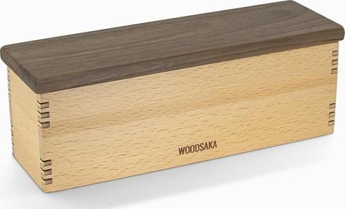 Mutfak İçin Saklama Kutusu 2 - Gürgen ve Ceviz Ağacından - 19.8cm x 5.8cm x 7.5cm
