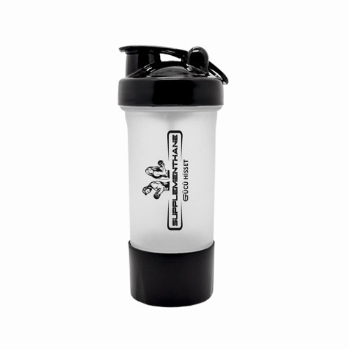 Fitness Smart Shaker 550 Ml + Toz saklama kablı - SİLVER