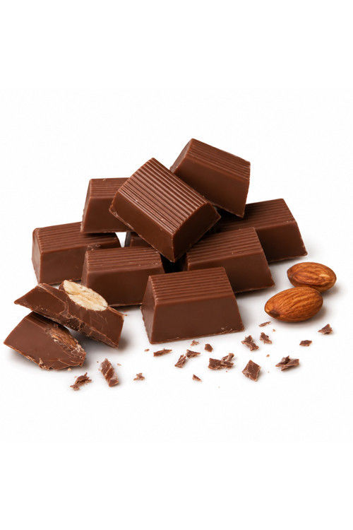 Badem Baton Çikolata 250 Gr Bademli Çikolata Baton Premium Atıştırmalık Lezzet