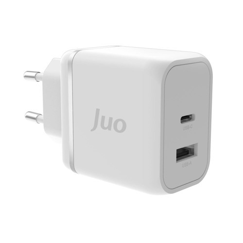 45W GaN USB-C + USB-A Şarj Aleti iPhone & iPad & Macbook & Samsung Uyumlu PD Type-C Hızlı Şarj Cihazı Beyaz