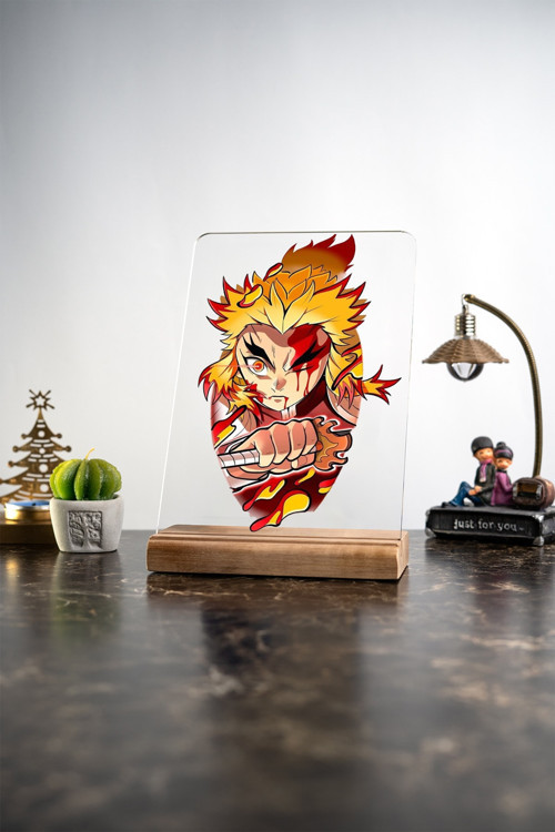 Ev Dekoru Kyojuro Rengoku Anime Hediye, Hediyelik Eşya, Hediyelik Ürünler, Masa Dekoru