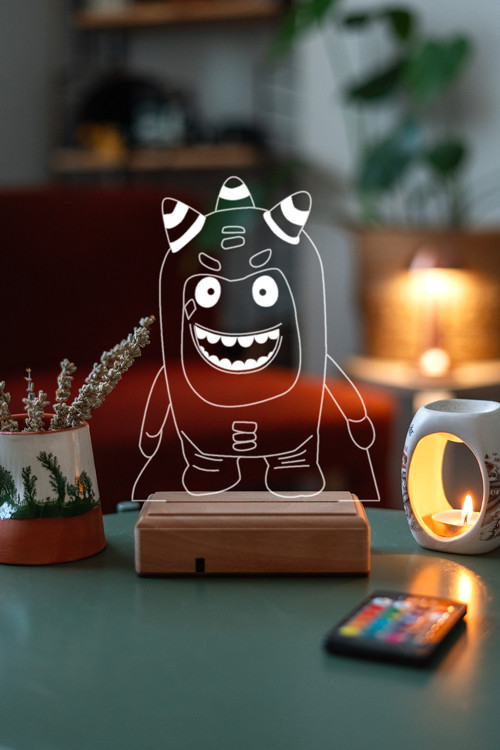 Oddbods Çocuklar Için Hediye 16 Renk Gece Lambası