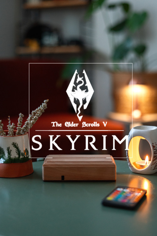 The Elder Scrolls V: Skyrim 16 Renkli Kumandalı Gece Lambası