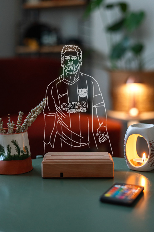 Lionel Messi 16 Renk Gece Lambası