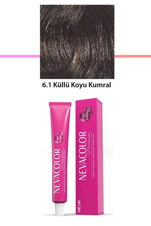 Premium 6.1 Küllü Koyu Kumral - Kalıcı Saç Boyası 50 g Tüp