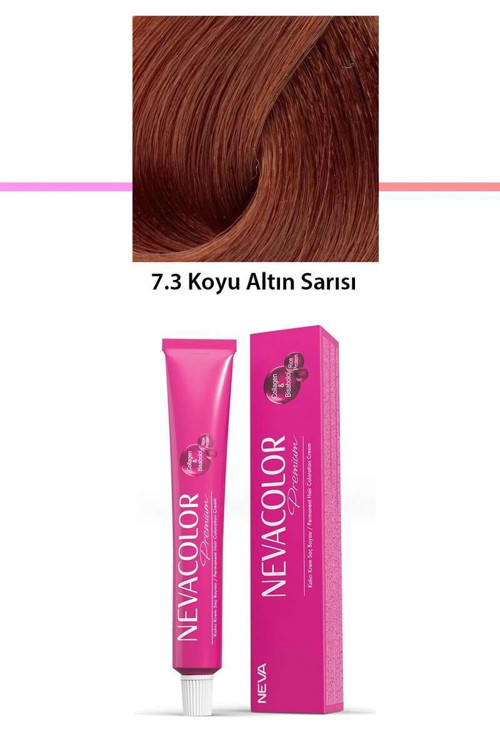 Premium 7.3 Koyu Altın Sarısı - Kalıcı Saç Boyası 50 g Tüp