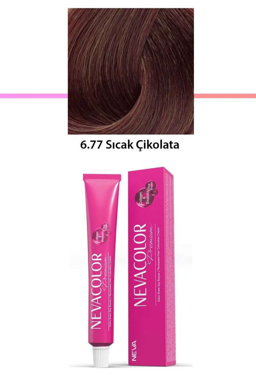 Premium 6.77 Sıcak Çikolata - Kalıcı Saç Boyası 50 g Tüp