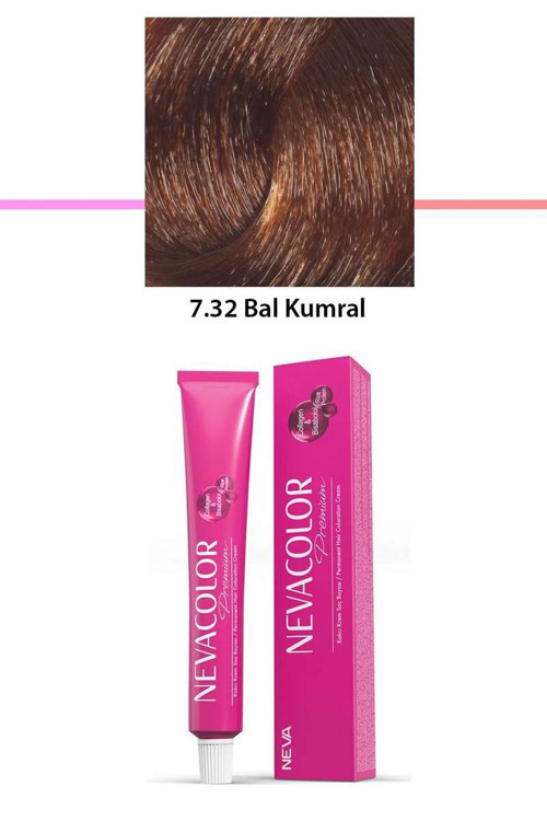 Premium 7.32 Bal Kumral - Kalıcı Saç Boyası 50 g Tüp