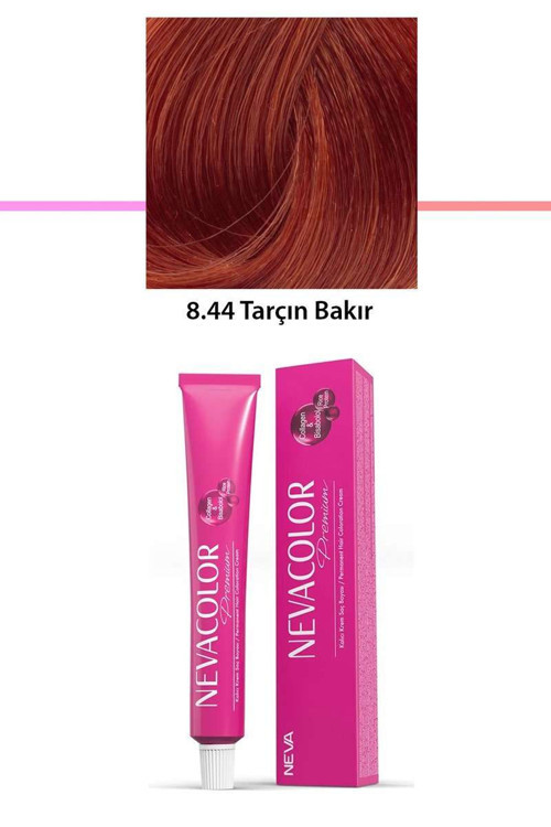 Premium 8.44 Tarçın Bakır - Kalıcı Saç Boyası 50 g Tüp