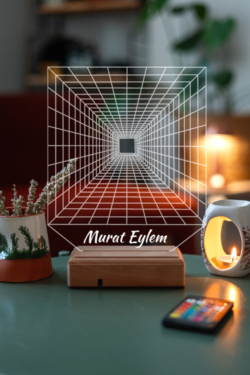 Özel Tasarım Sonsuzluk 3D 16 Renk Dekoratif Led Lamba