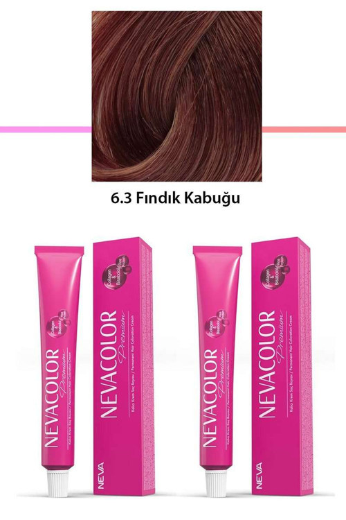 2 li Set Premium 6.3 Fındık Kabuğu - Kalıcı Saç Boyası 2 X 50 g Tüp