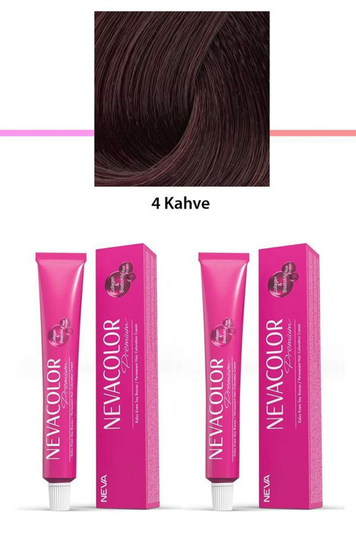 2 li Set Premium 4 Kahve - Kalıcı Saç Boyası 2 X 50 g Tüp