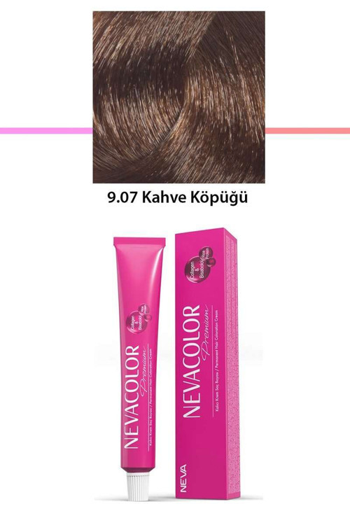 Premium 9.07 Kahve Köpüğü - Kalıcı Saç Boyası 50 g Tüp