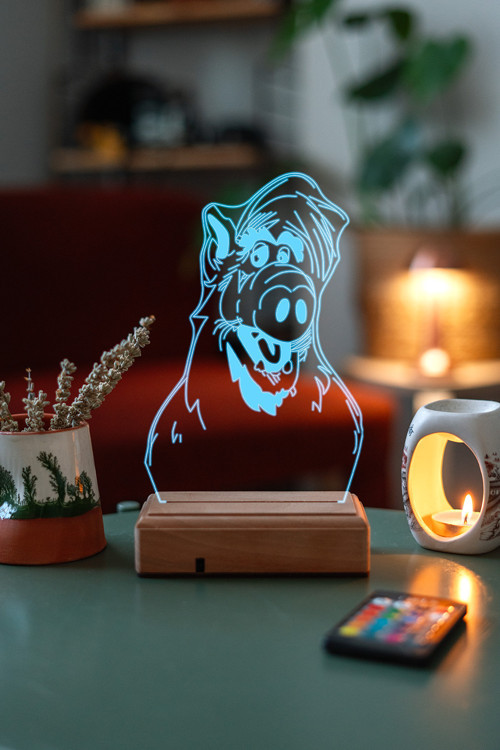 Alf Sevenlere Hediyelik 16 Renkli Kumandalı 3D Dekoratif Led Lamba