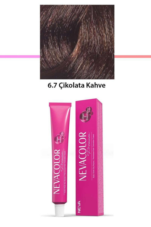 Premium 6.7 Çikolata Kahve - Kalıcı Saç Boyası 50 g Tüp