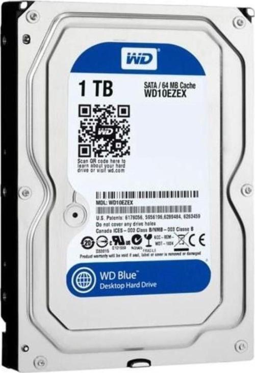 Wd 1Tb Blue 3,5" 64Mb 7200Rpm WD10EZEX Harddisk