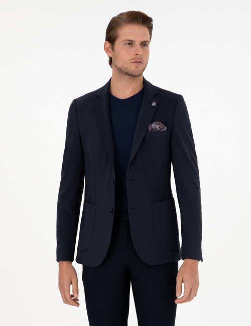 Lacivert Extra Slim Fit Spor Ceket 50294108-VR033