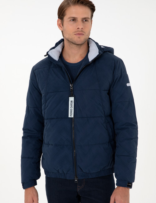 Lacivert Kapüşonlu Spor Mont 50291793-VR033