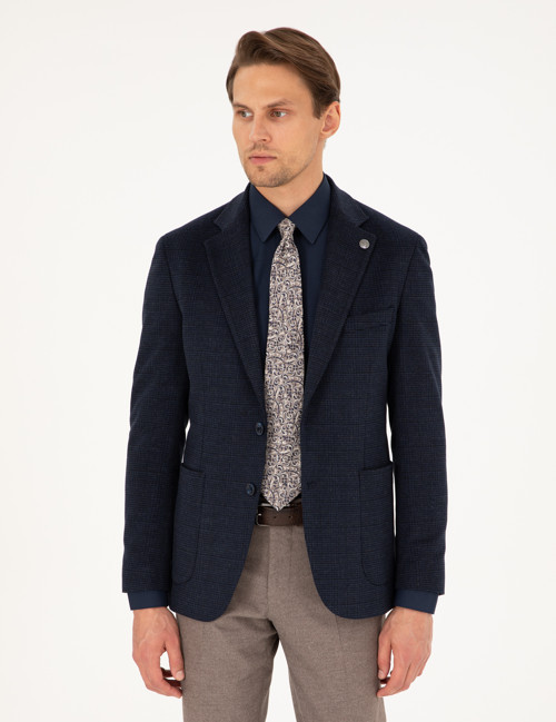 Lacivert Ex. Slim Fit Ceket 50296407-VR033