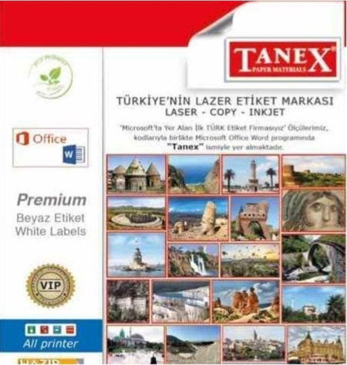 Tw-2014 - 99.1 X 38.1 Mm Laser Etiket 100 Adet