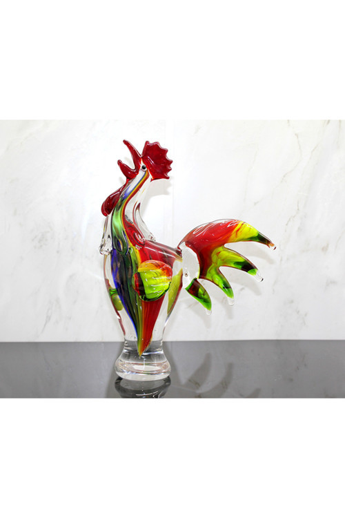 Murano Cam Horoz Figürü Alk5216