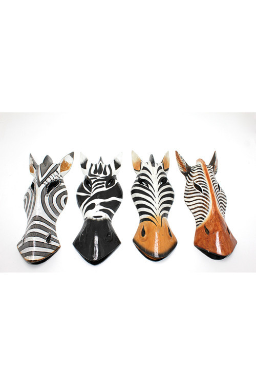 Ahşap Zebra Mask 30 Cm 3Galıleo-3