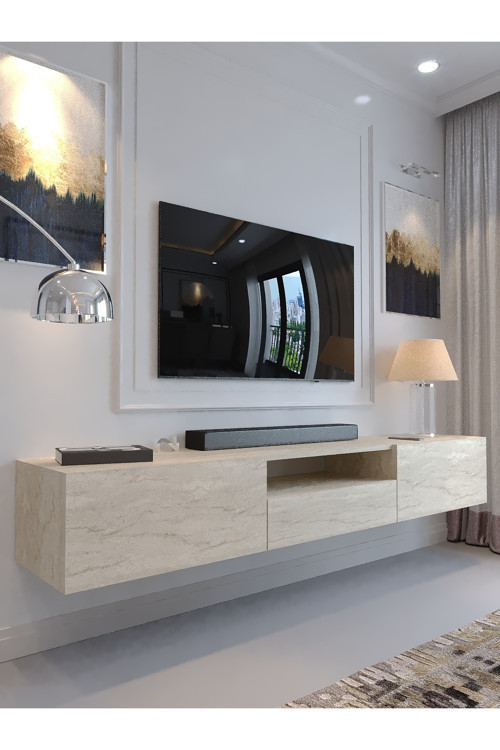 KARNAVAL DUVARA MONTE TV ÜNİTESİ - DM1006-8 TRAVERTEN