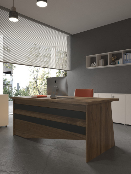 Karnaval Ofis Masası - OFİS-4-2-4-120X60 Beyaz - Antrasit