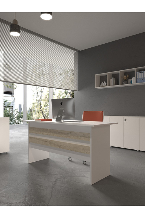 Karnaval Ofis Masası - OFİS-1-1-8-120X60 Beyaz - Travelter