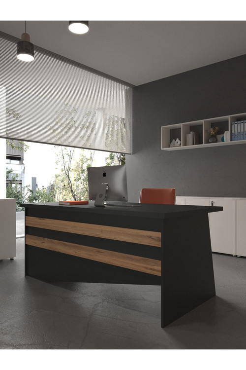 Karnaval Ofis Masası - OFİS-4-4-6-180X90 Antrasit - Çam