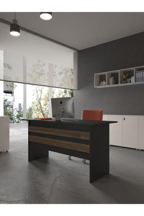 Karnaval Ofis Masası - OFİS-1-4-2-160X60 Beyaz - Ceviz