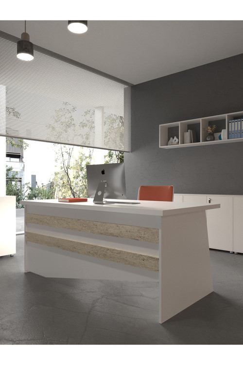 Karnaval Ofis Masası - OFİS-4-1-8-180X90 Beyaz - Travelter