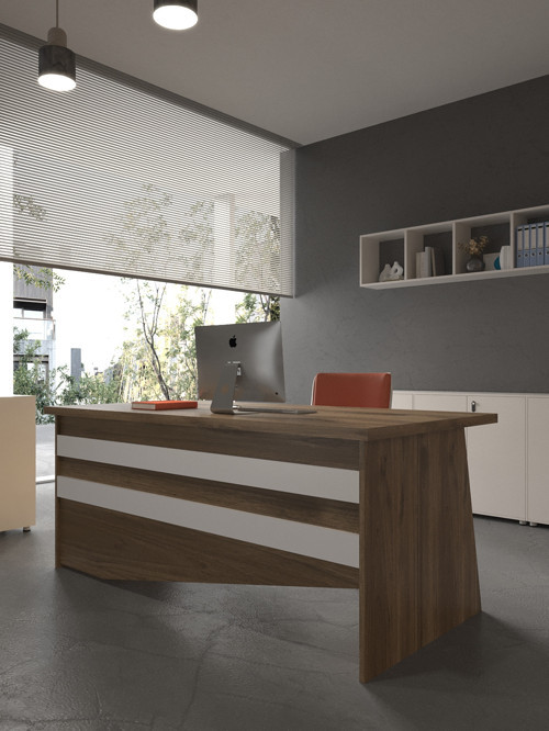 Karnaval Ofis Masası - OFİS-4-2-1-180X60 Beyaz - Beyaz