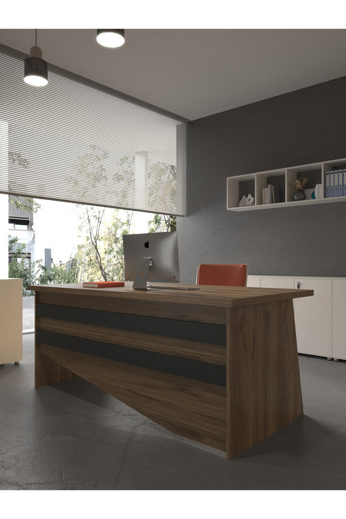 Karnaval Ofis Masası - OFİS-6-2-4-160X90 Beyaz - Antrasit