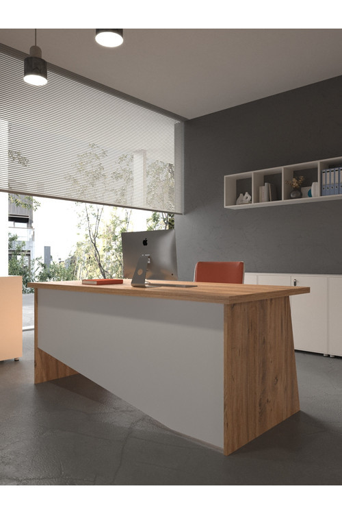 Karnaval Ofis Masası - OFİS-7-6-1-140X75 Beyaz - Beyaz