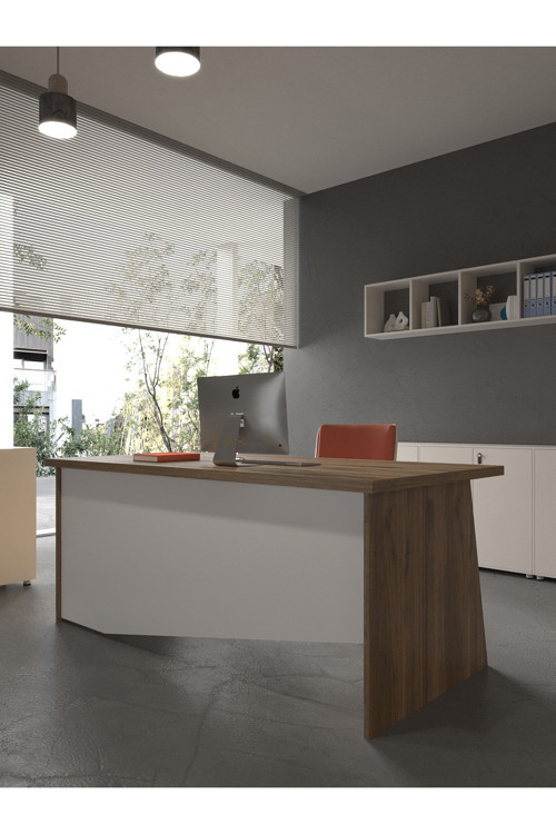 Karnaval Ofis Masası - OFİS-5-2-1-160X60 Beyaz - Beyaz