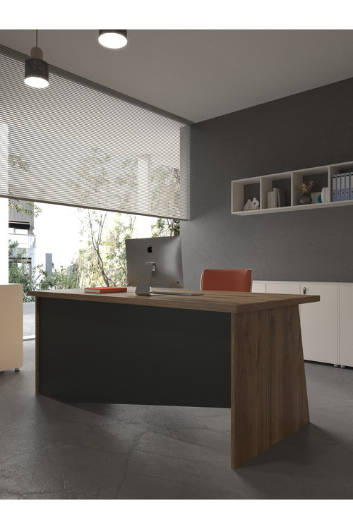 Karnaval Ofis Masası - OFİS-5-2-4-140X60 Beyaz - Antrasit