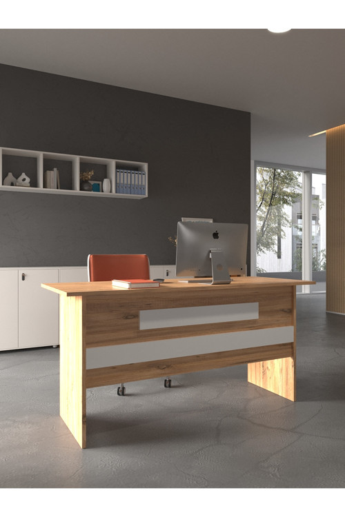 Karnaval Ofis Masası - OFİS-8-6-1-180X75 Beyaz - Beyaz