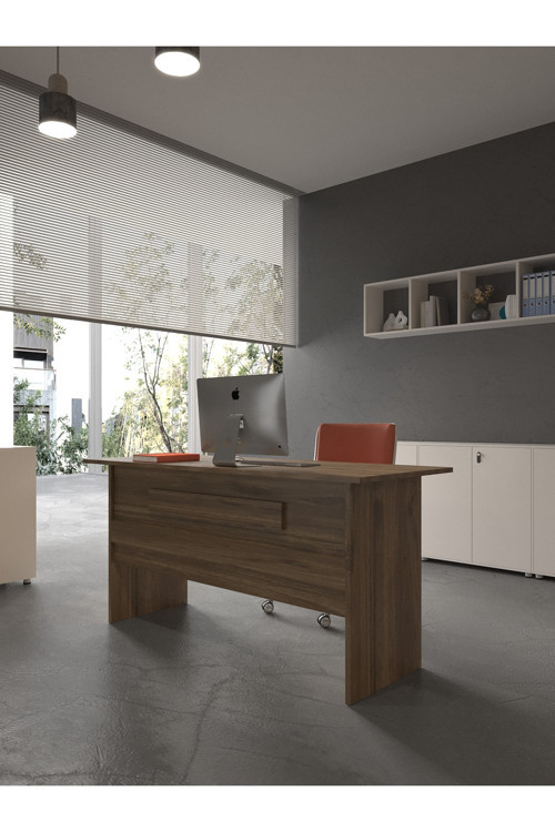 Karnaval Ofis Masası - OFİS-8-2-2-140X75 Beyaz - Ceviz