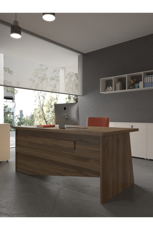 Karnaval Ofis Masası - OFİS-9-2-2-180X75 Beyaz - Ceviz