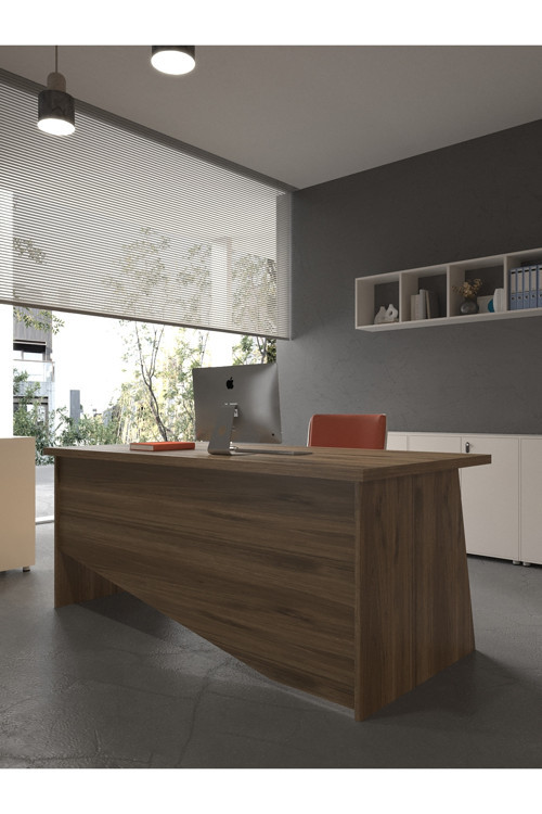Karnaval Ofis Masası - OFİS-7-2-2-180X90 Beyaz - Ceviz